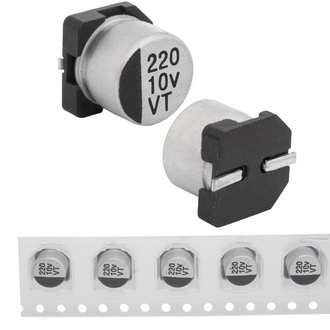 220 uF 10 V 105C 6.3*5.4 VT