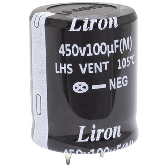 100 UF 450V 105*C 25*30 Liron