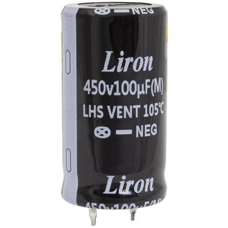 100 UF 450V 105*C 22*40 Liron